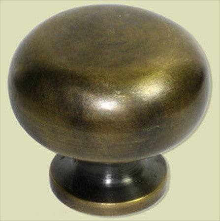 Handcrafted Hardware HKN1026: 2" Large Knob - Unlacquered Antique Brass