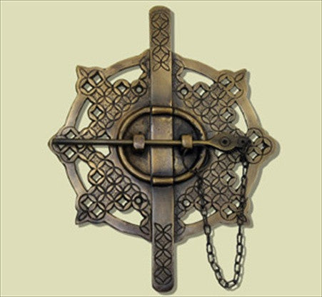 Handcrafted Hardware HLA7018: 9" Ornate Latch - Unlacquered Antique Brass