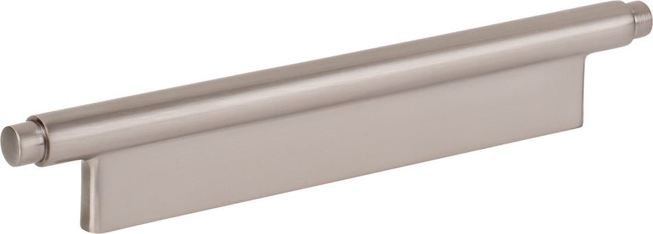 Atlas A533-BRN: 128mm cc Kayden Round Bar Cabinet Pull - Brushed Nickel