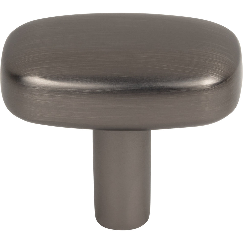Jeffrey Alexander 329L-BNBDL: 1-1/2" Loxley Rectangle Cabinet Knob - Brushed Pewter