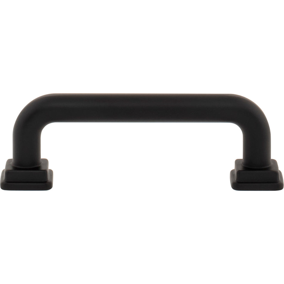 Atlas A6022-BL: 3" cc Kimberton Bar Cabinet Pull - Matte Black