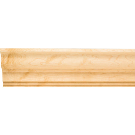 Hardware Resources SC19-EHMP: 4-1/8" X 3/4" Full Overlay Crown Moulding - Hard Maple