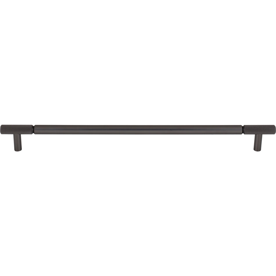 Top Knobs TK3245AG: 12" cc Prestwick Bar Cabinet Pull - Ash Grey