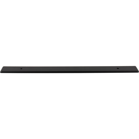 Top Knobs TK3287BLK: 17" Radcliffe  Backplate - Flat Black