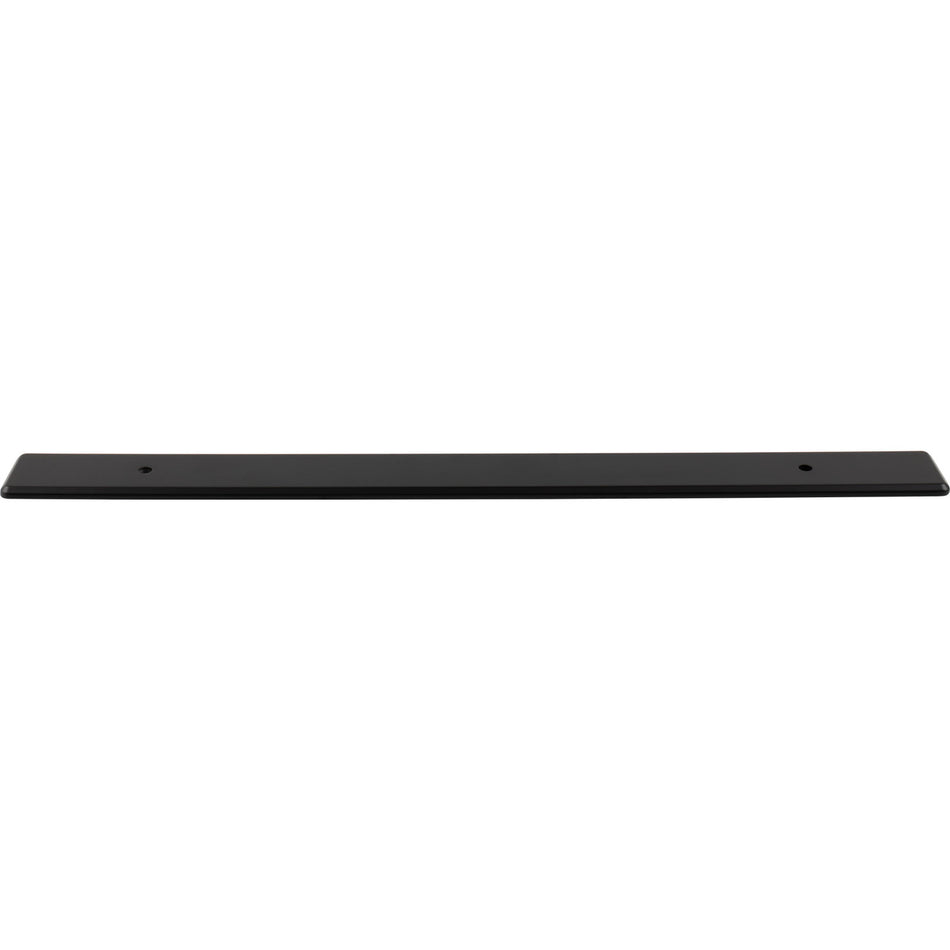 Top Knobs TK3287BLK: 17" Radcliffe  Backplate - Flat Black