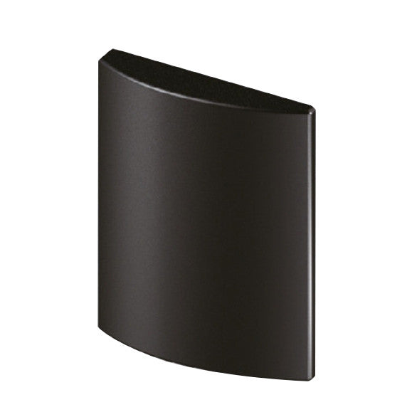 Sugatsune GH-360FP-BL: Glass Door Faceplate for Olympia Hinges - Black