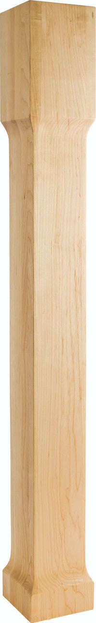 Hardware Resources P71-5-42-HMP: Square Recessed Post - Hard Maple