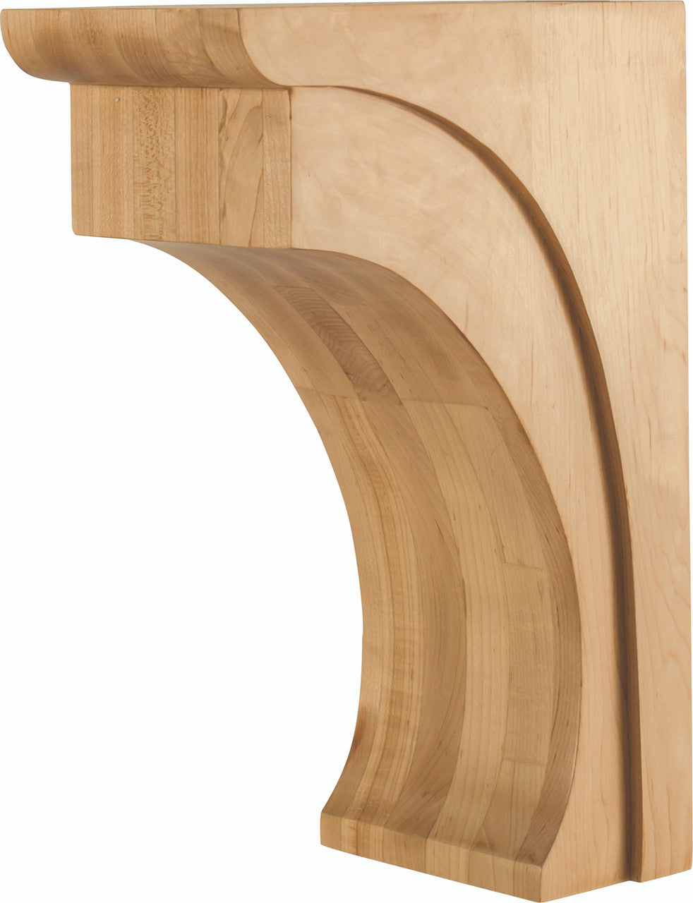 Hardware Resources COR36-3-RW: Cove Corbel - Rubberwood