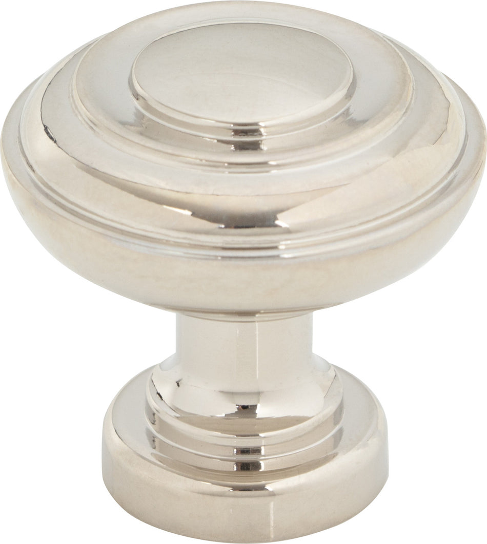 Top Knobs TK3070PN: 1-1/4" Regent's Park Ulster Cabinet Knob - Polished Nickel