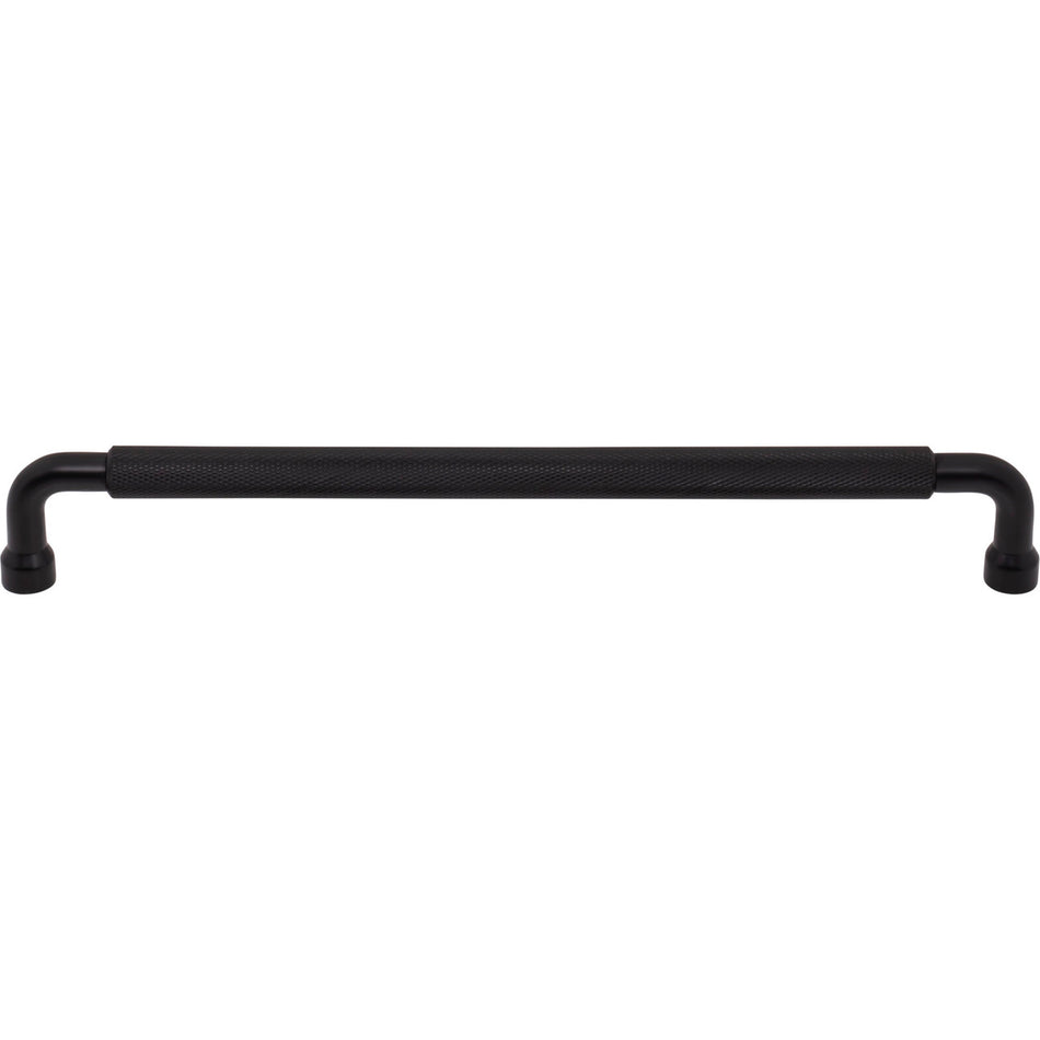 Top Knobs TK3266BLK: 8-13/16" cc Garrison Bar Cabinet Pull - Flat Black