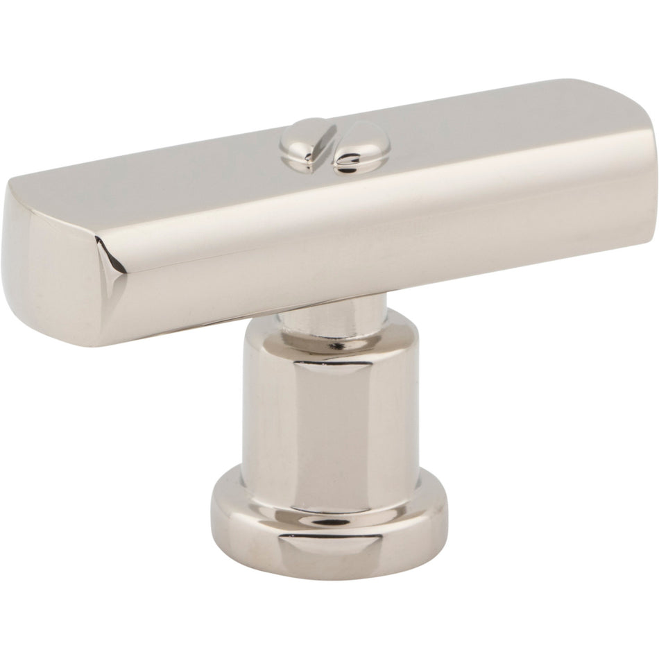 Atlas A981-PN: 2" Everitt T-Bar Cabinet Knob - Polished Nickel