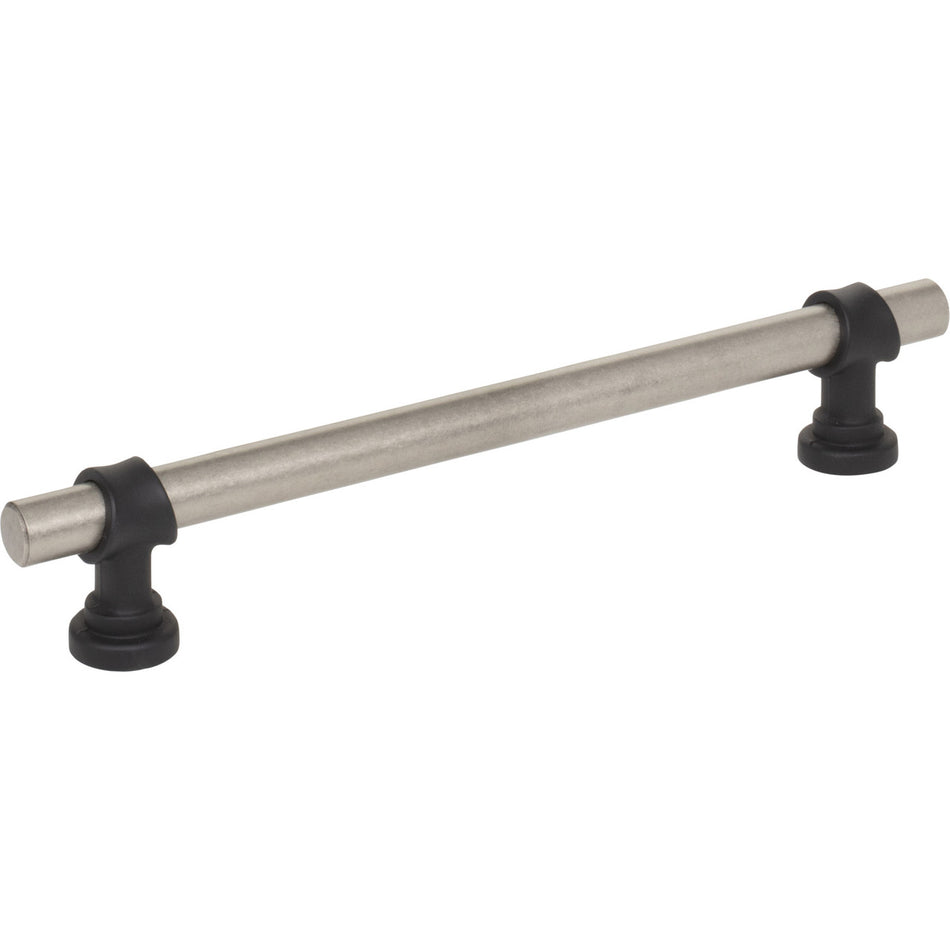 Top Knobs M2731: 6-5/16" cc Dakota Bit Cabinet Pull - Pewter Antique/Flat Black
