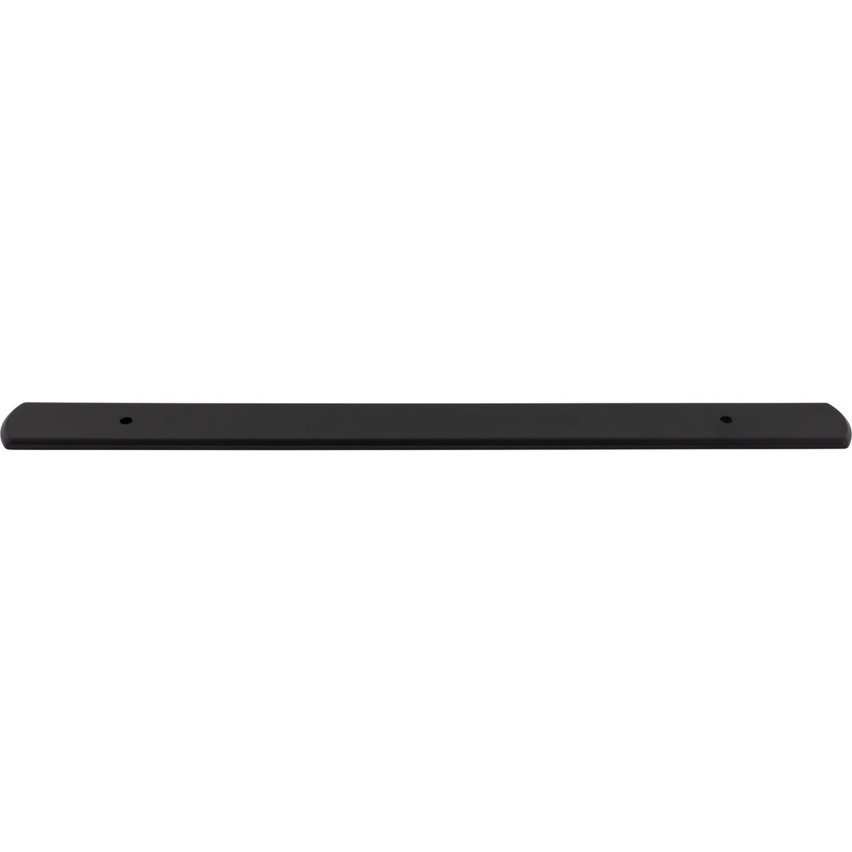 Top Knobs TK3277BLK: 17" Wescott  Backplate - Flat Black