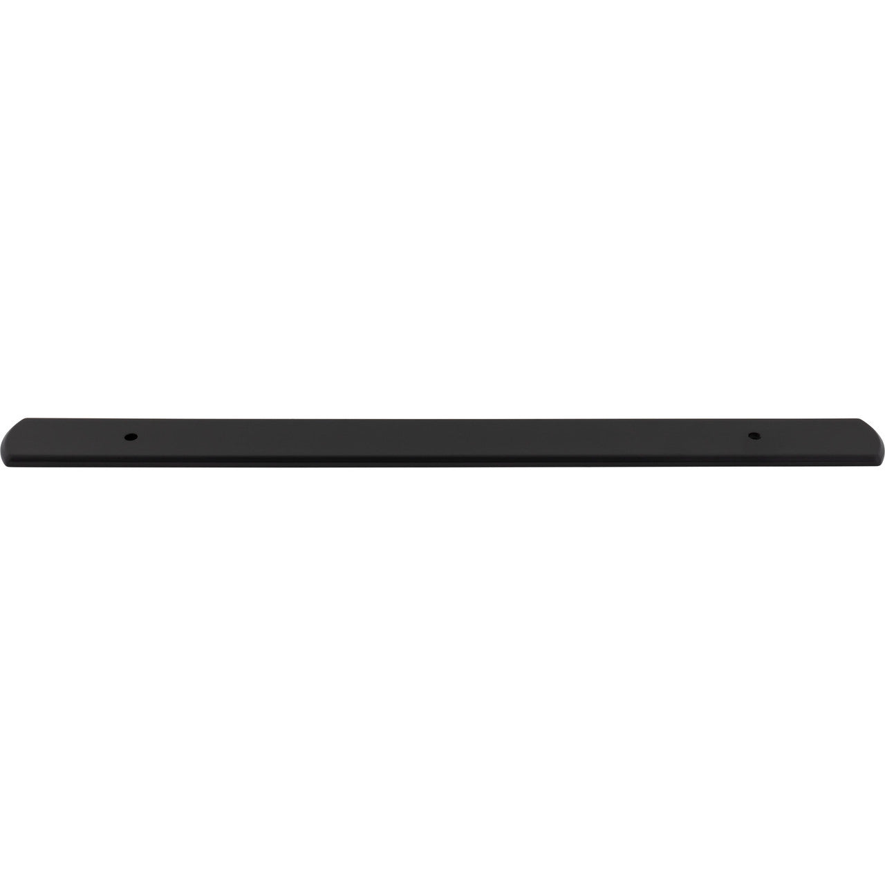 Top Knobs TK3277BLK: 17" Wescott  Backplate - Flat Black