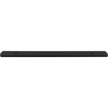 Top Knobs TK3277BLK: 17" Wescott  Backplate - Flat Black