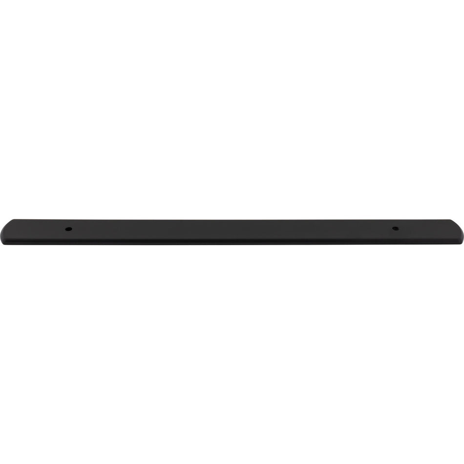 Top Knobs TK3277BLK: 17" Wescott  Backplate - Flat Black