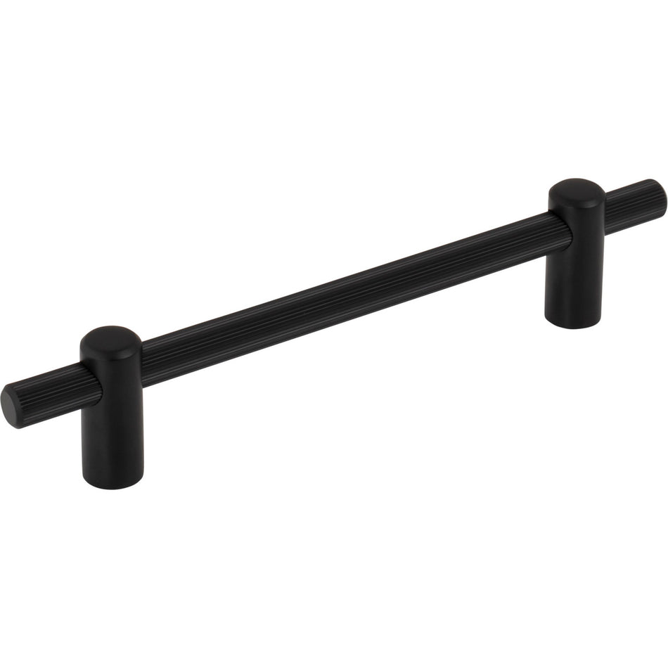 Top Knobs TK3253BLK: 5-1/16" cc Dempsey Bar Cabinet Pull - Flat Black