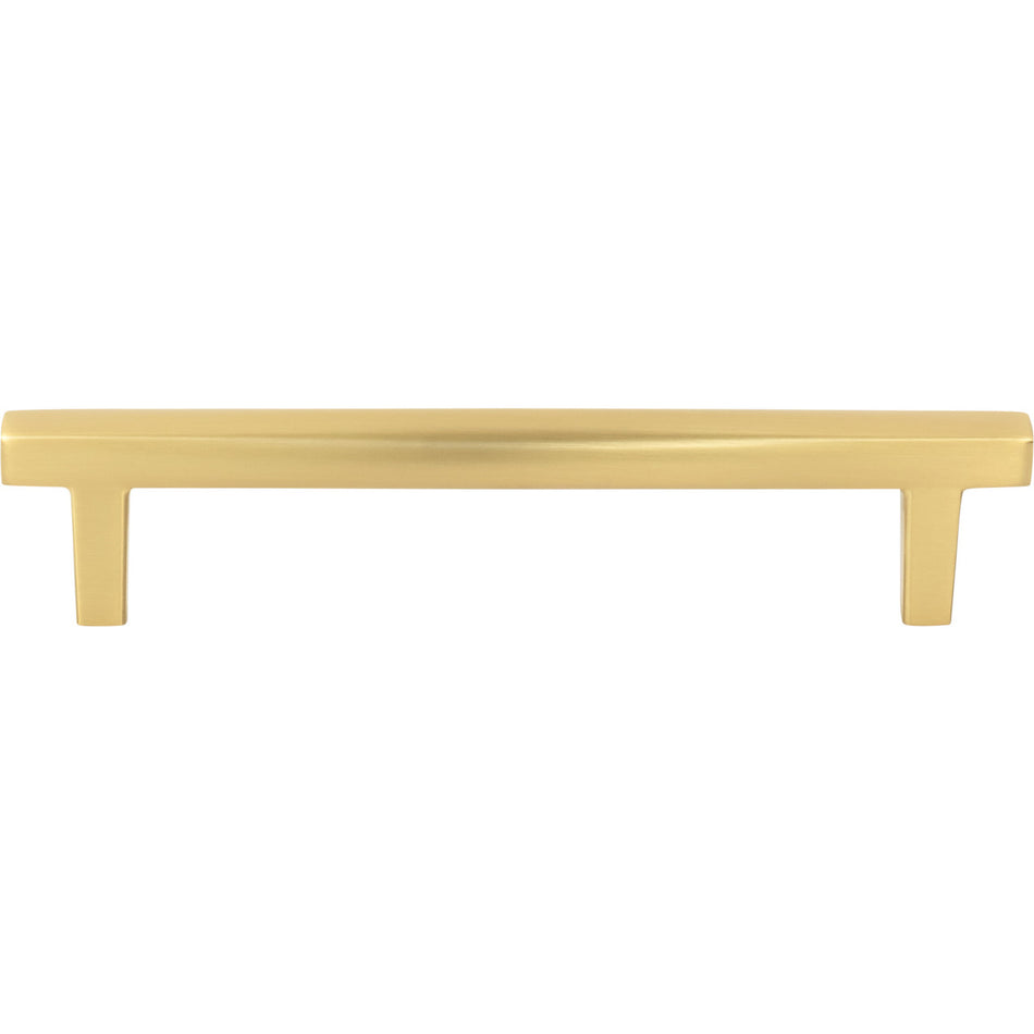 Jeffrey Alexander 905-128BG: 128mm cc Whitlock Bar Cabinet Pull - Brushed Gold