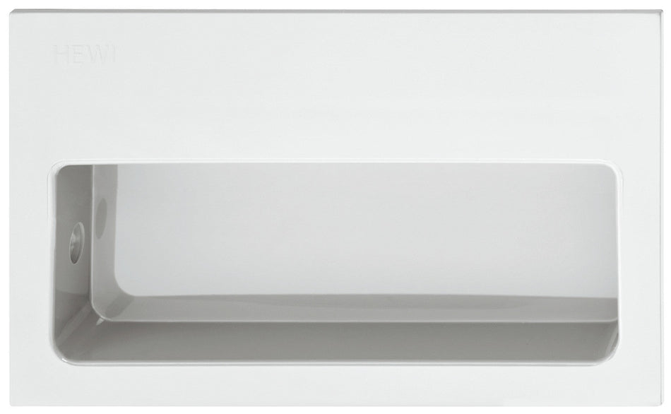 Hafele 158.88.099: 100mm Flush Mount Cabinet Pull - White