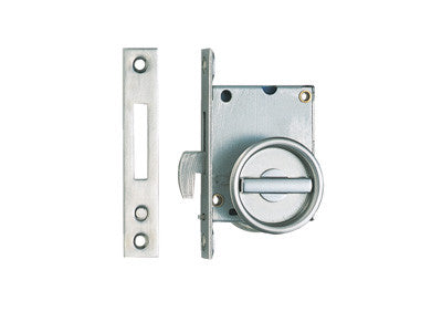 Sugatsune HC-30R: Thumb Turn Sliding Door Latch - Satin Stainless Steel