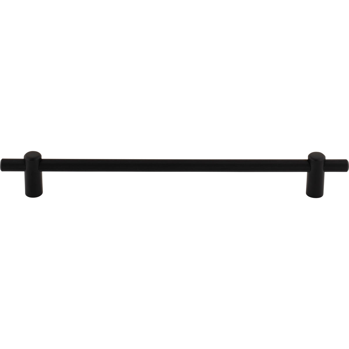 Top Knobs TK3256BLK: 8-13/16" cc Dempsey Bar Cabinet Pull - Flat Black