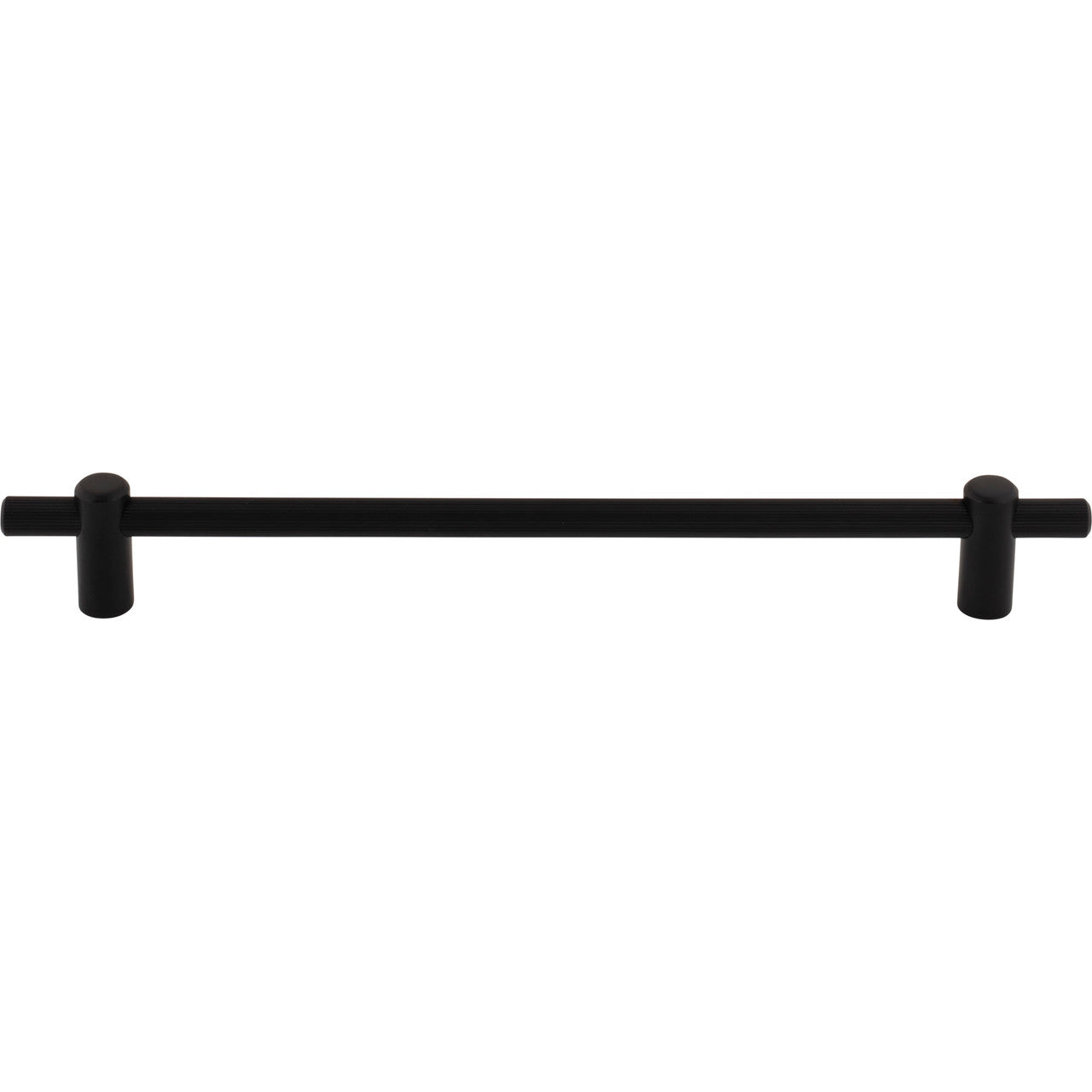 Top Knobs TK3256BLK: 8-13/16" cc Dempsey Bar Cabinet Pull - Flat Black