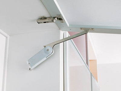 Sugatsune HDSN-30SL: Super Heavy Duty Concealed Lid Stay (left)  - Nickel