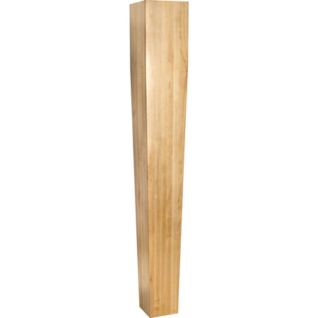 Hardware Resources P43-5WO: 5" x 5" x 35-1/2" Square Tapered Post - White Oak