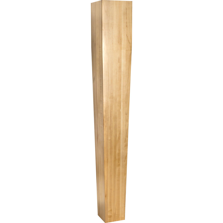 Hardware Resources P43-5WO: 5" x 5" x 35-1/2" Square Tapered Post - White Oak