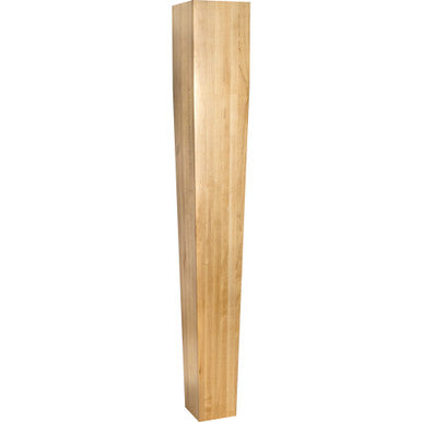 Hardware Resources P43-5WO: 5" x 5" x 35-1/2" Square Tapered Post - White Oak