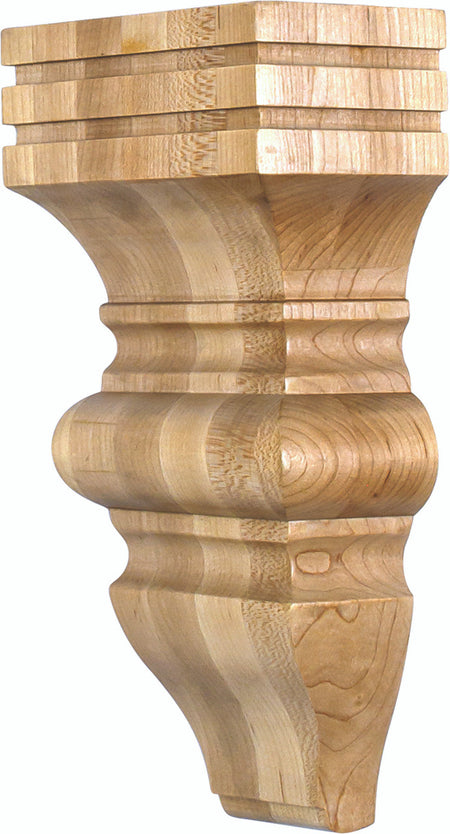 Hardware Resources COR23-1MP: 5" x 3" x 10" Baroque Corbel - Maple