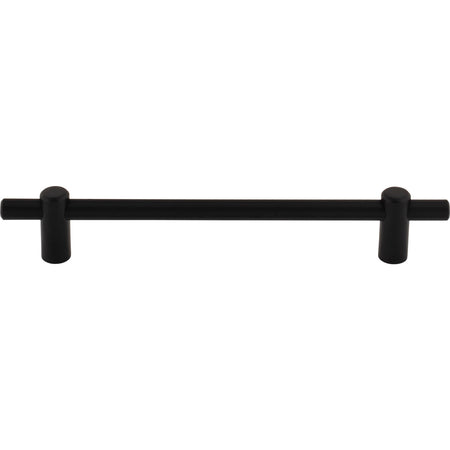 Top Knobs TK3254BLK: 6-5/16" cc Dempsey Bar Cabinet Pull - Flat Black