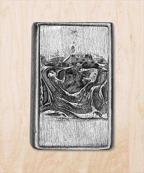 Hawk Hill BC57: 5" Rustic Deadbolt Cover - Satin Pewter