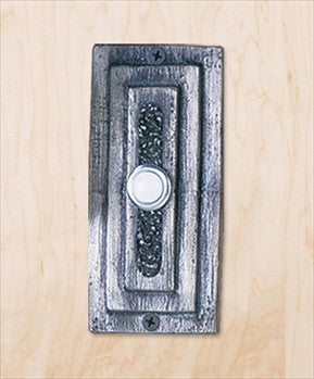 Hawk Hill BP3: 5" Taos Door Bell & Backplate - Satin Pewter