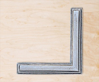 Hawk Hill CD1: 7-7/8" Classic Door Corner Trim - Satin Pewter