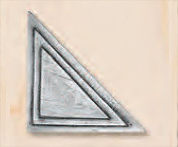 Hawk Hill CD4: 4-3/8" Classic Door Corner Trim - Satin Pewter