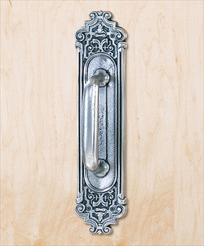 Hawk Hill P316: 21" Ornate Door Pull - Satin Pewter