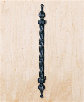 Hawk Hill P334: 23-1/2" Braid Door Pull - Black Iron