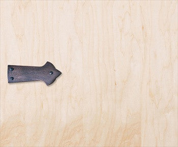 Hawk Hill S13: 6" Arrow Decorative Door Strap - Bronze