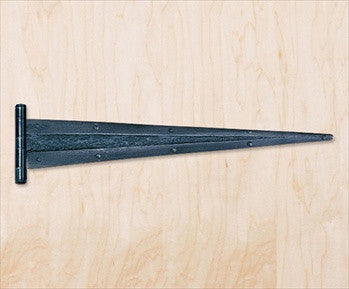 Hawk Hill S30: 24" Dart Decorative Door Strap - Black Iron