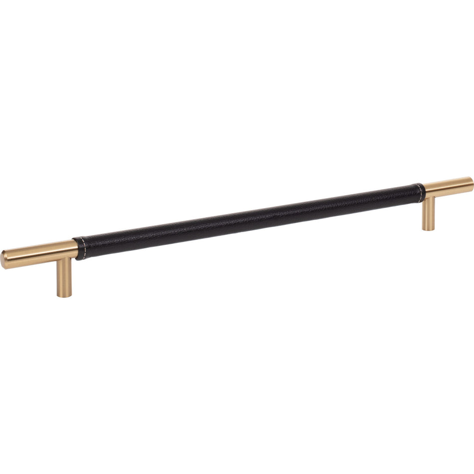 Atlas 282-BL-WB: 11-5/16" cc Zanzibar Cabinet Pull - Black/Warm Brass