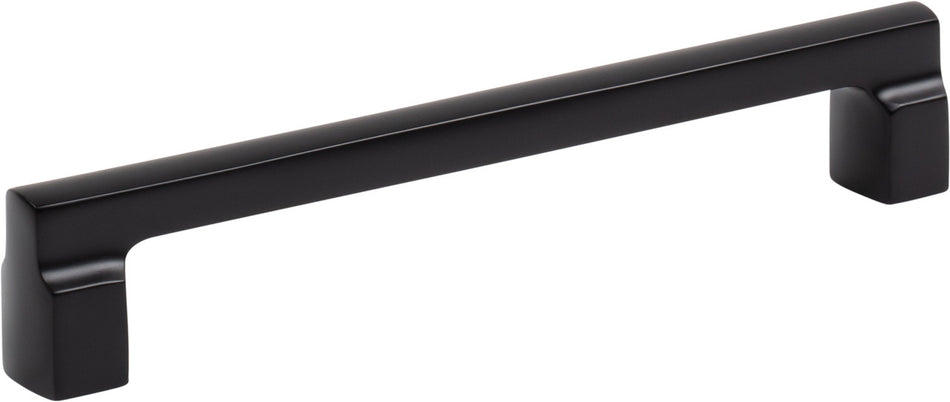 Atlas A524-BL: 160mm cc Reeves Square Bar Cabinet Pull - Matte Black