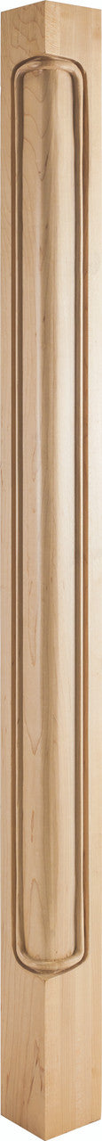 Hardware CP-3-42MP: 2-3/4" x 2-3/4" x 42" Beaded Corner Post - Hard Maple