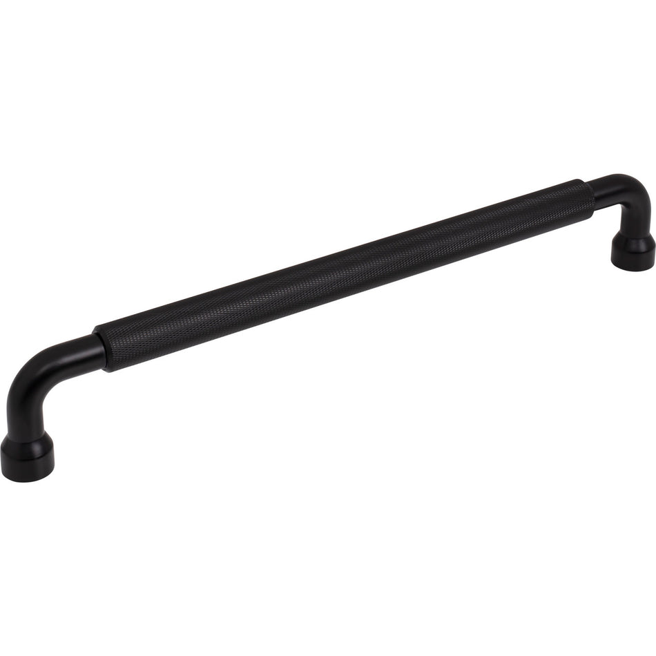 Top Knobs TK3268BLK: 12" cc Garrison Bar Cabinet Pull - Flat Black