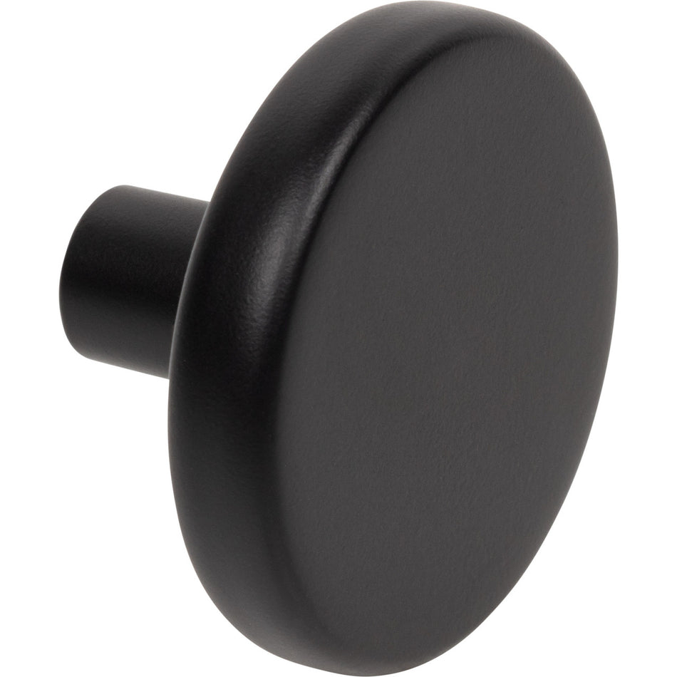 Elements 105L-MB: 1-5/8" Gibson Mushroom Cabinet Knob - Matte Black