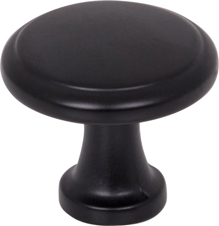 Elements 3970-MB: 1-3/16" Kenner Mushroom Cabinet Knob - Matte Black