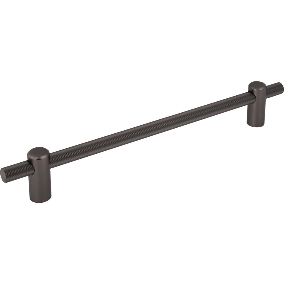 Top Knobs TK3258AG: 12" cc Dempsey Bar Cabinet Pull - Ash Grey