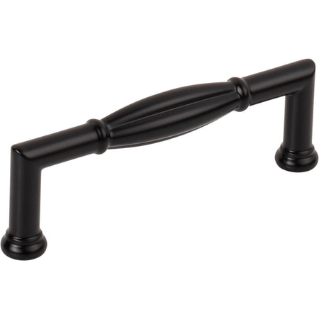 Jeffrey Alexander 686-96MB: 96mm cc Southerland Bar Cabinet Pull - Matte Black