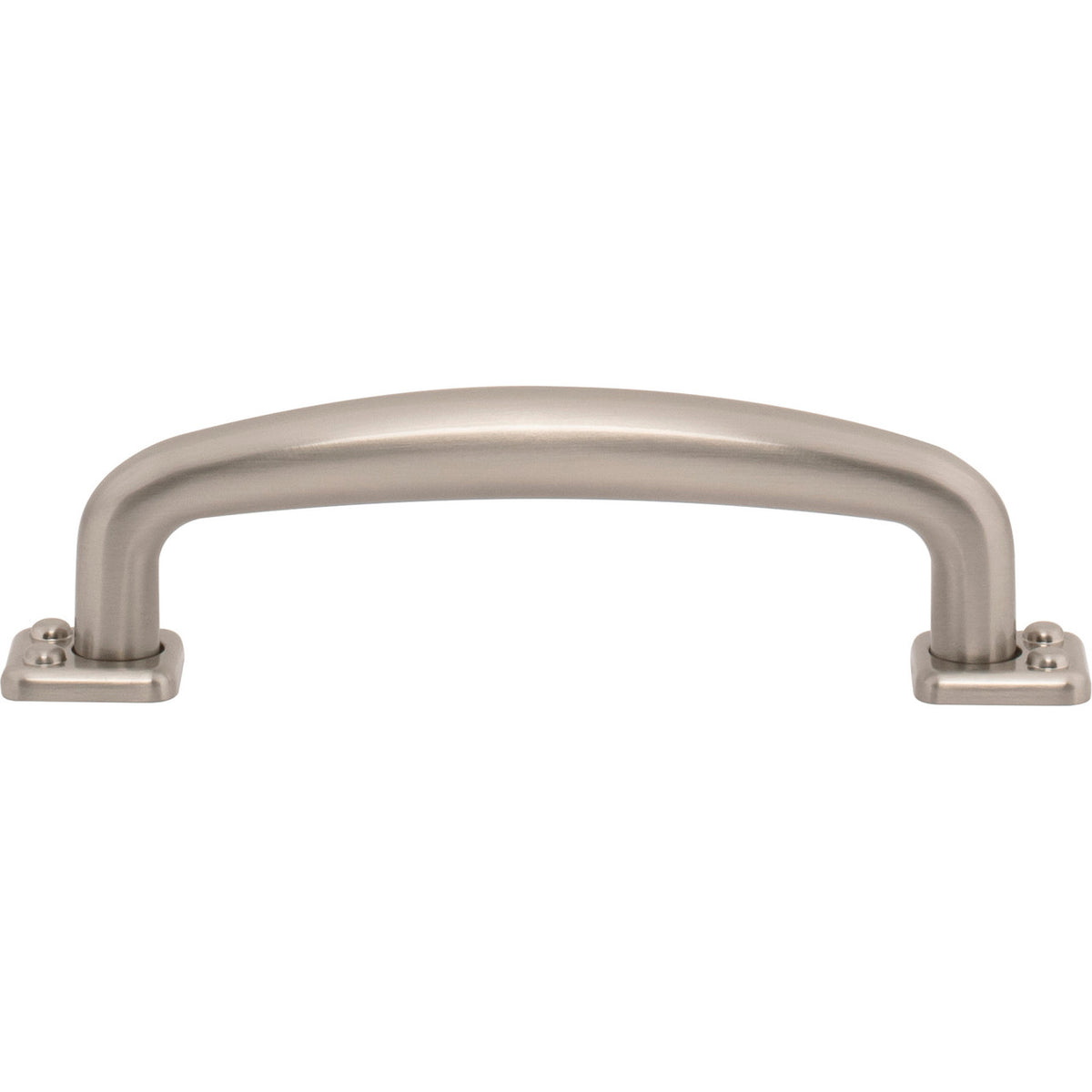 Atlas A541-BRN: 3-3/4" cc Benning D-Handle Cabinet Pull - Brushed Nickel