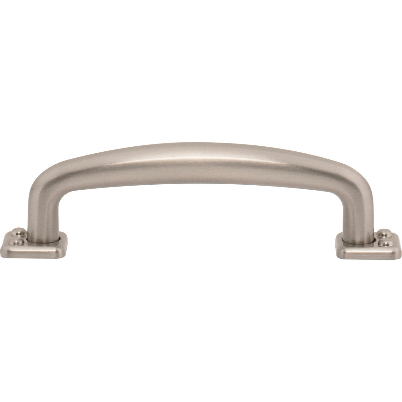 Atlas A541-BRN: 3-3/4" cc Benning D-Handle Cabinet Pull - Brushed Nickel
